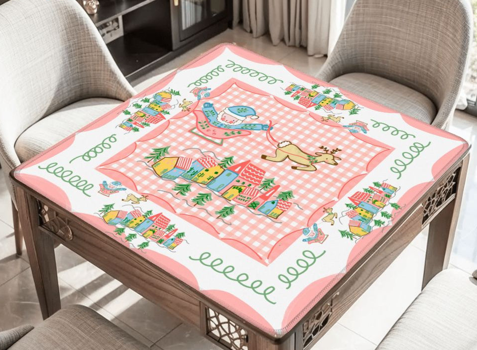 Santa Village Mahjong Mat (Made to Order)