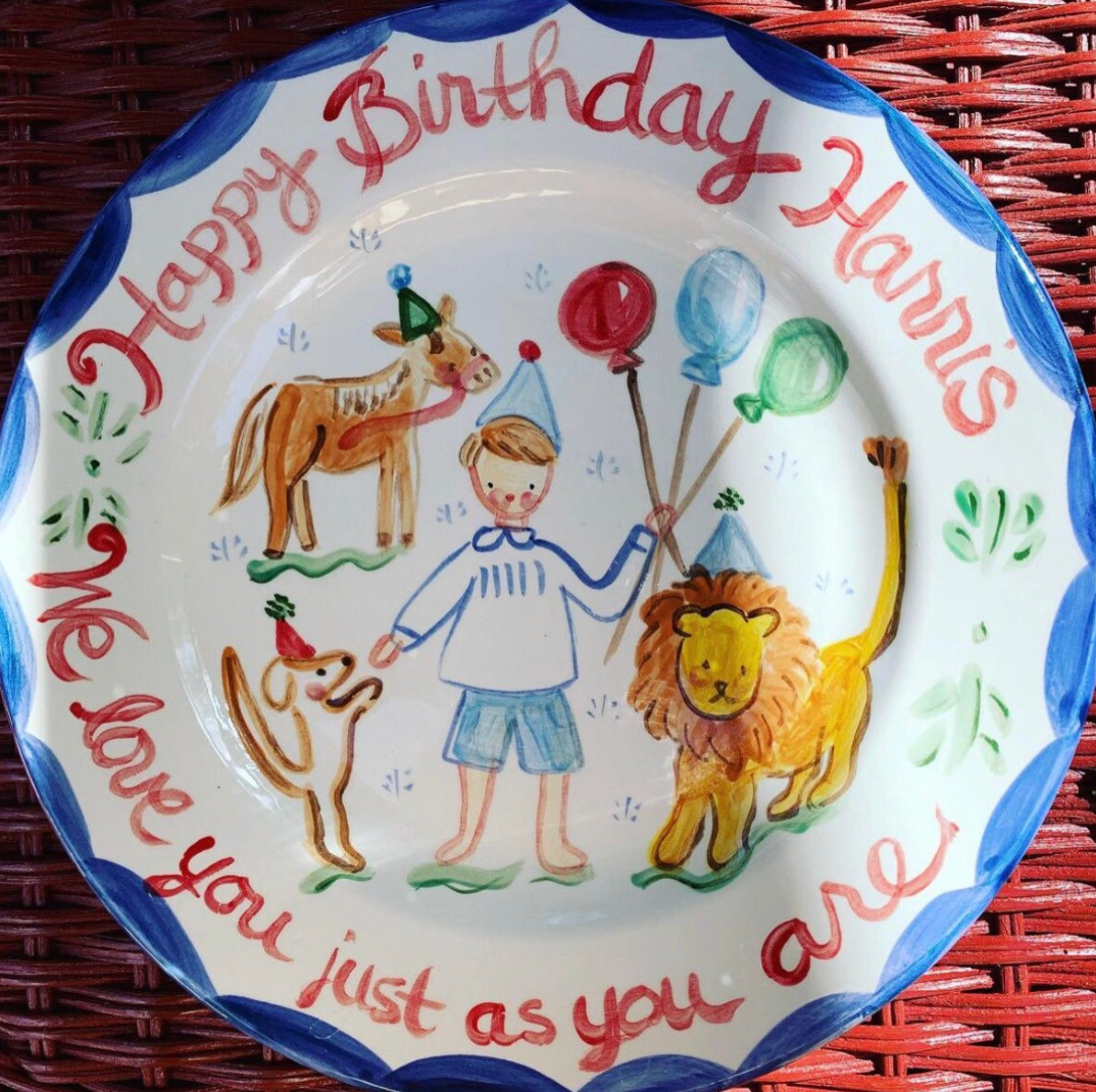 Harris Animals Birthday Plate