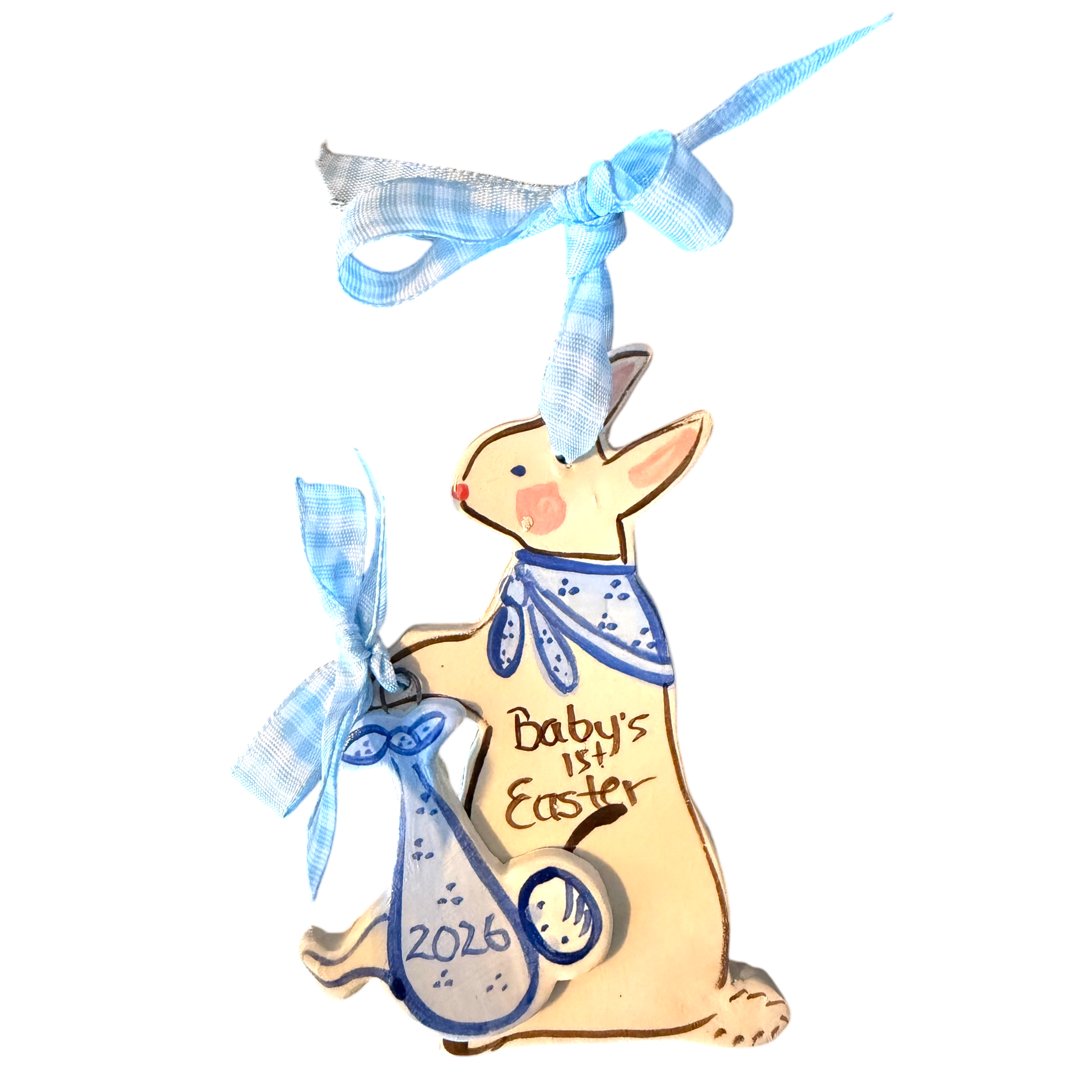 Baby's First Easter ornament - Blue