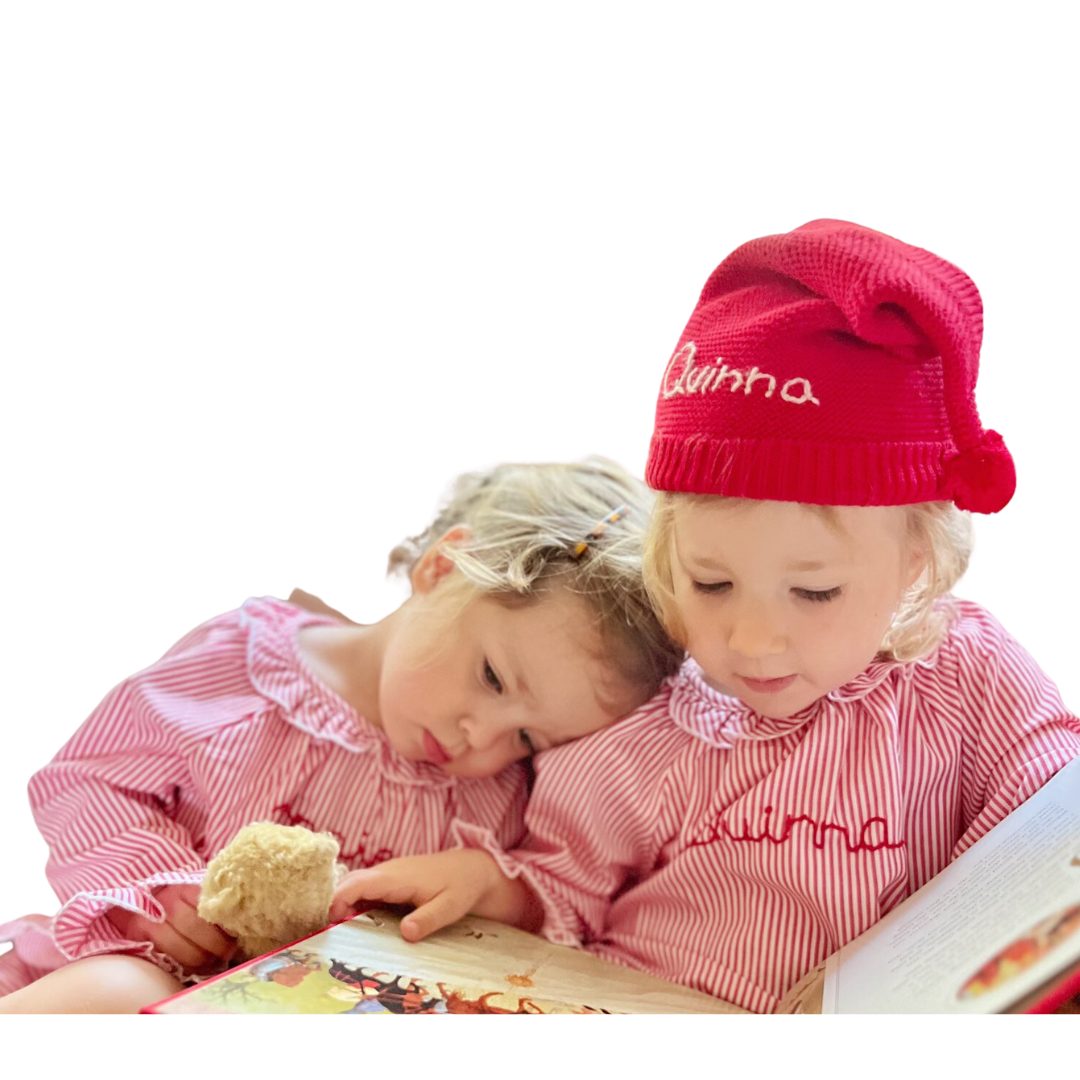 Hand Embroidered Children's Stocking Cap - Premium  from Tricia Lowenfield Design 