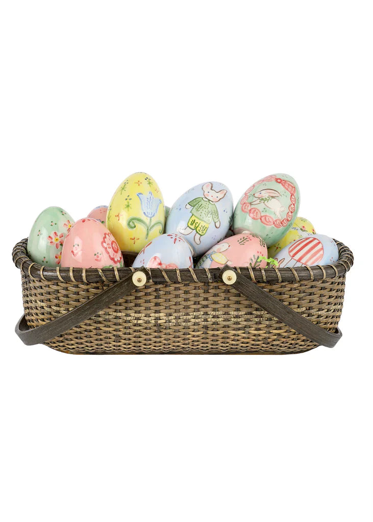 Dozen Handpainted Easter Eggs (Blue and White) - Premium  from Tricia Lowenfield Design 