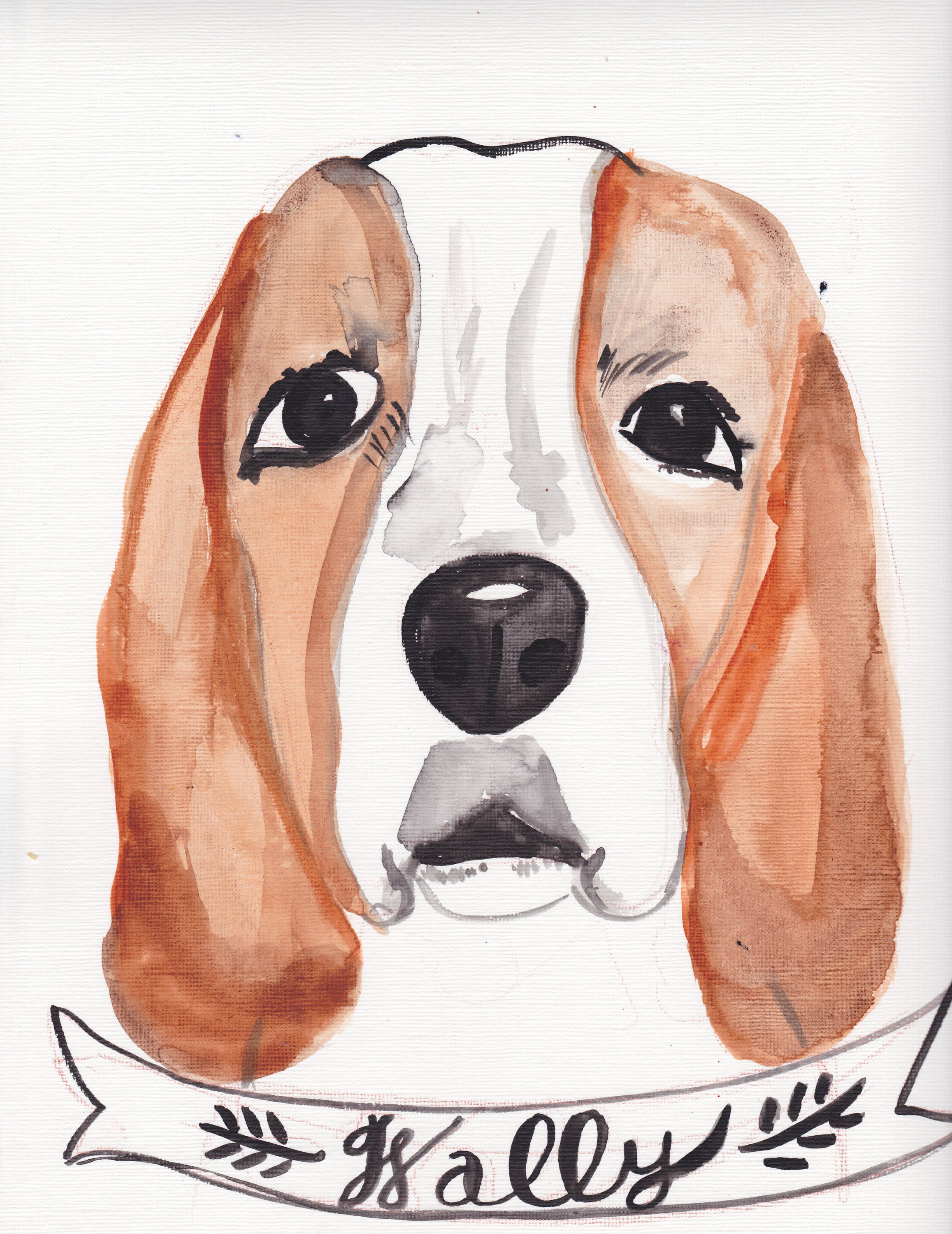 Dog Portrait - Premium  from Tricia Lowenfield Design 