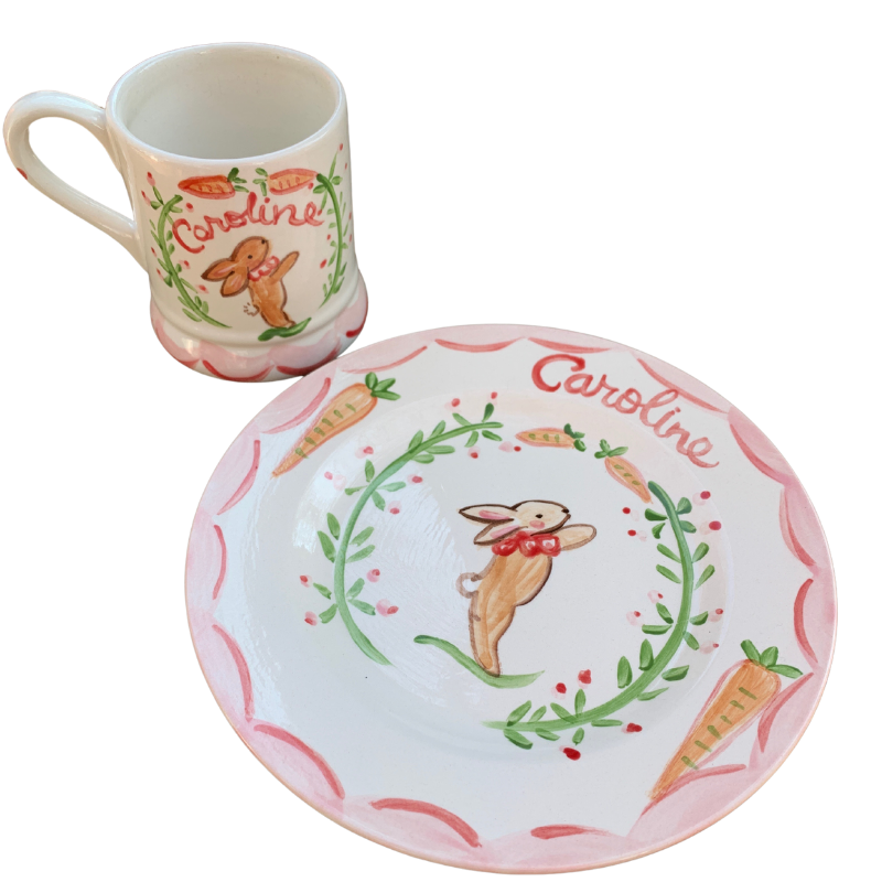 Child's Bunny Cup and Plate Set - Tricia Lowenfield Design