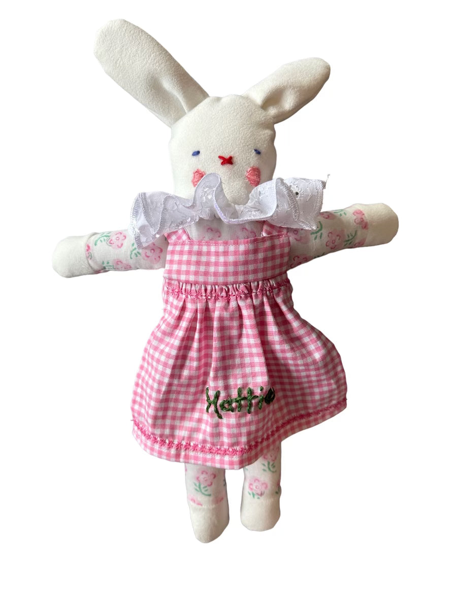 Personalized Bunny Doll- Girl (WHITE) - Premium  from Tricia Lowenfield Design 