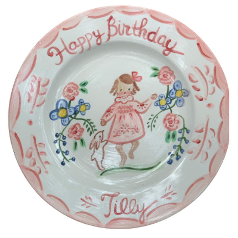 Tilly Birthday Plate - Premium  from Tricia Lowenfield Shop 