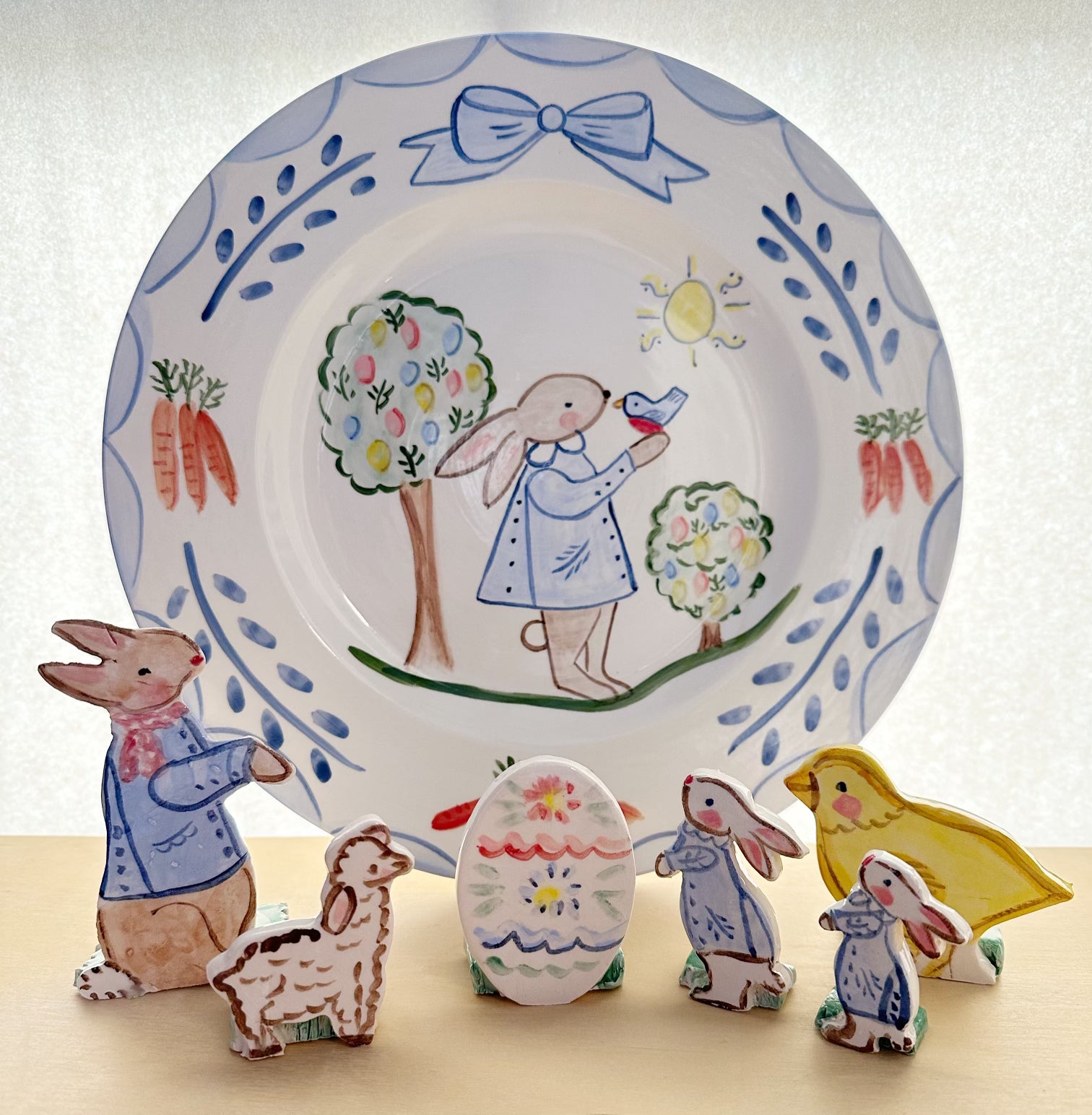 Easter Bunny Plate - Premium  from Tricia Lowenfield Shop 