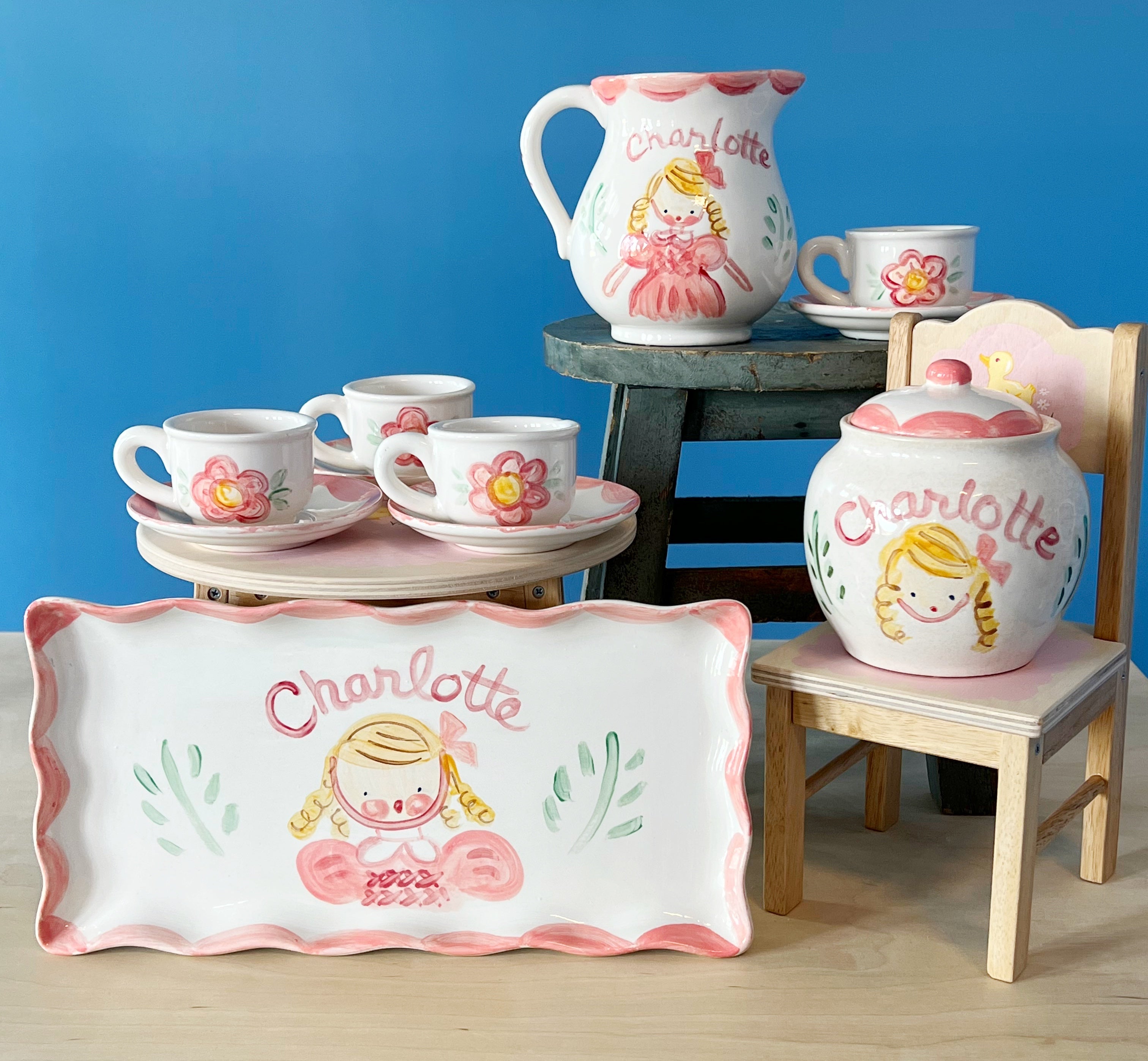 Child's Tea Set - Premium  from Tricia Lowenfield Shop 