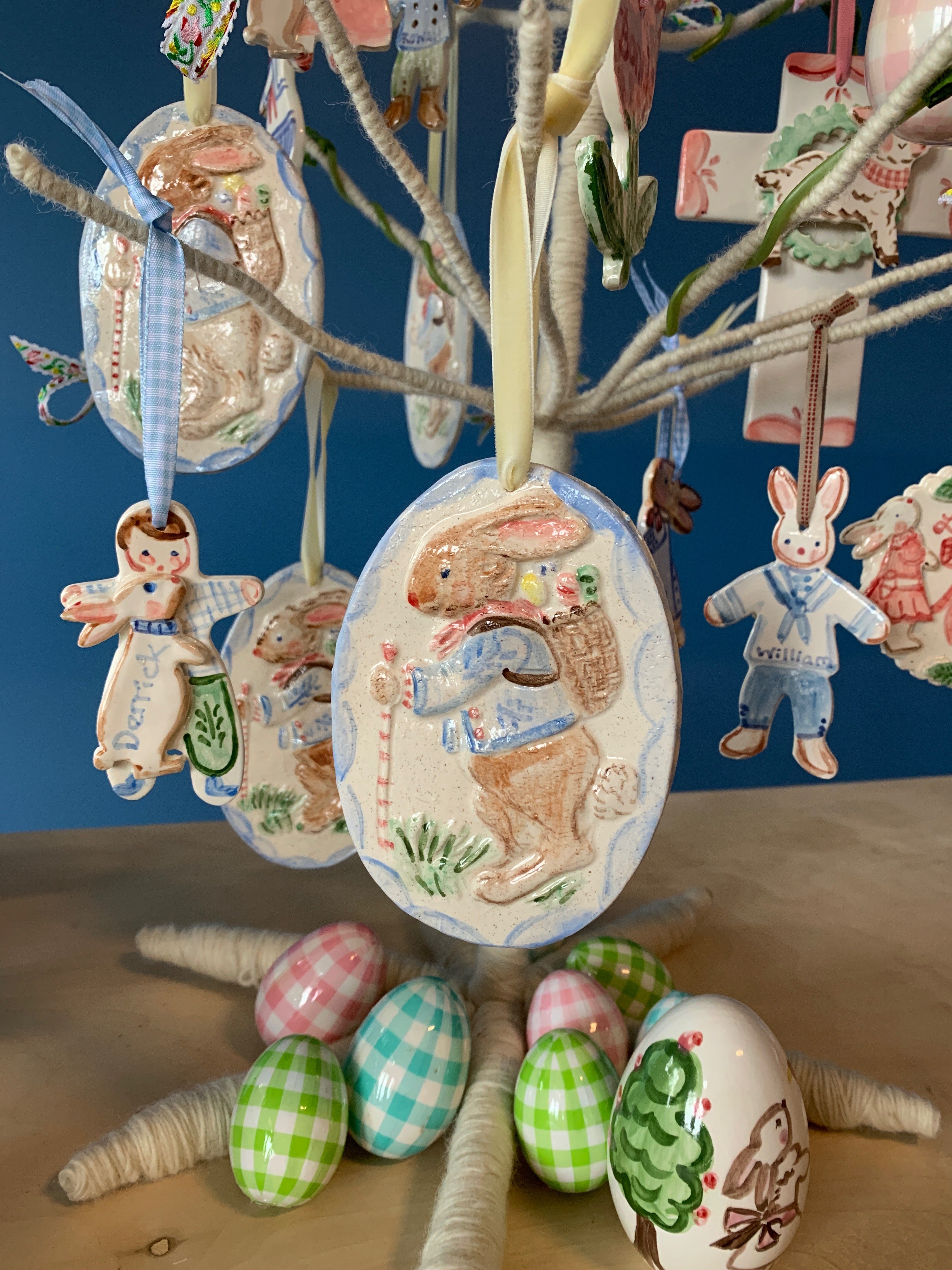 Easter Ornament- Bunny with Basket