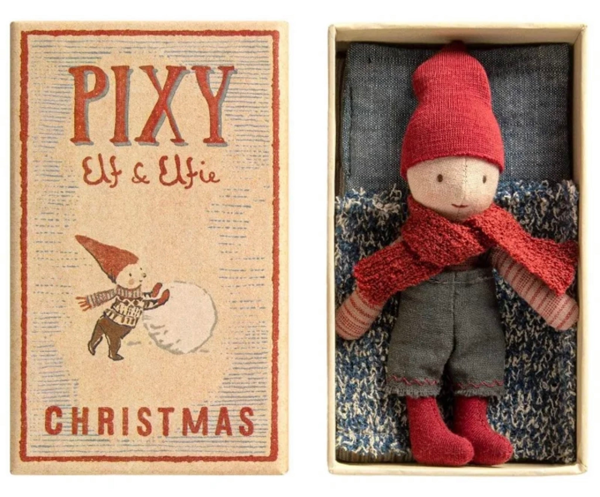 Maileg Christmas Pixie Elfie Boy in Box