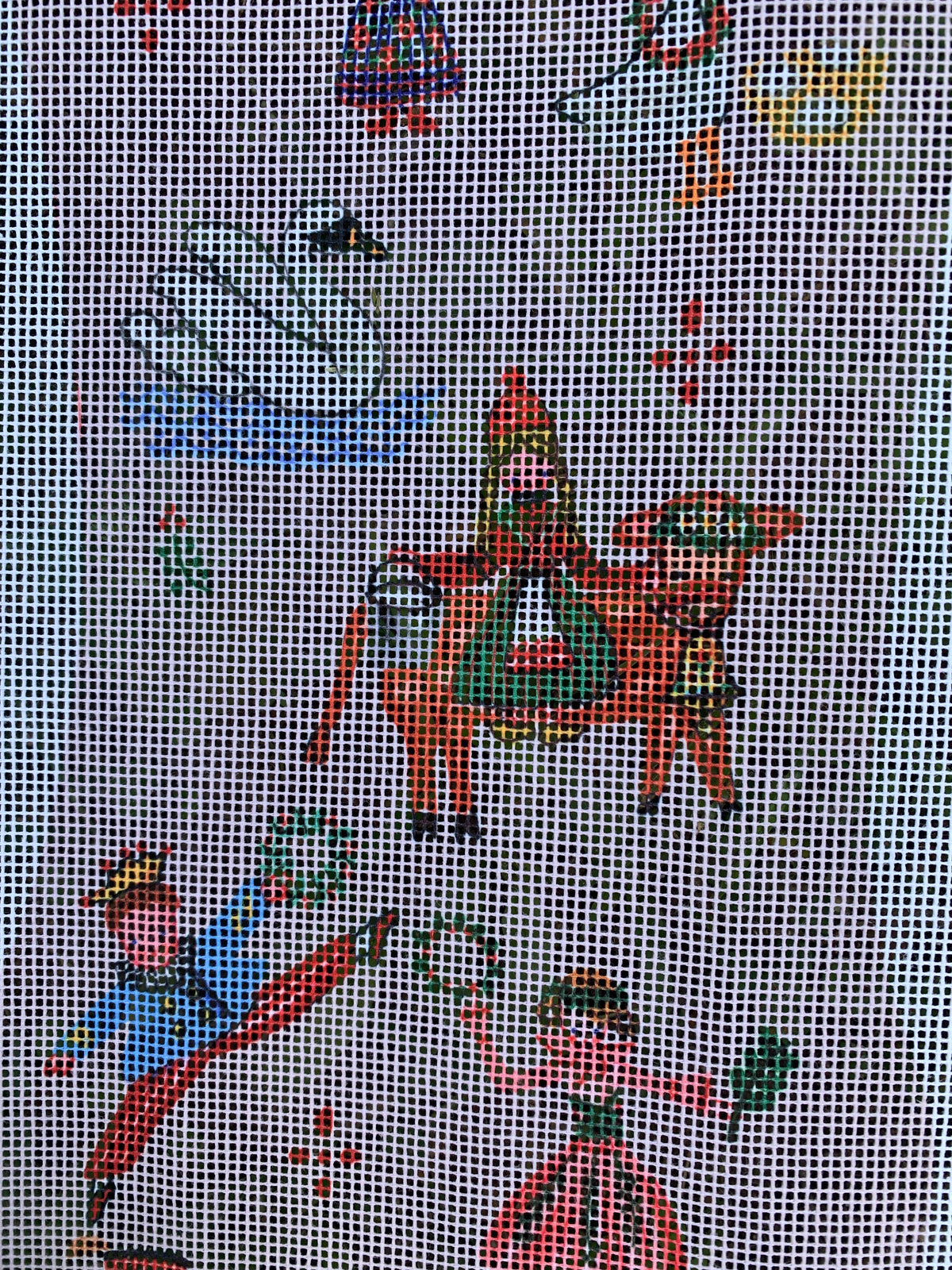 Twelve Days Needlepoint Christmas Stocking Canvas