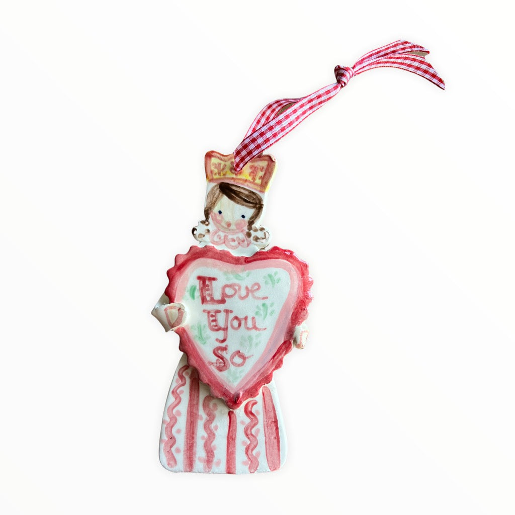 Love You So Girl with Crown Ornament - Premium  from Tricia Lowenfield Design 