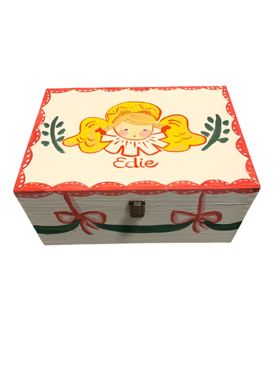 Handpainted Christmas Eve Box