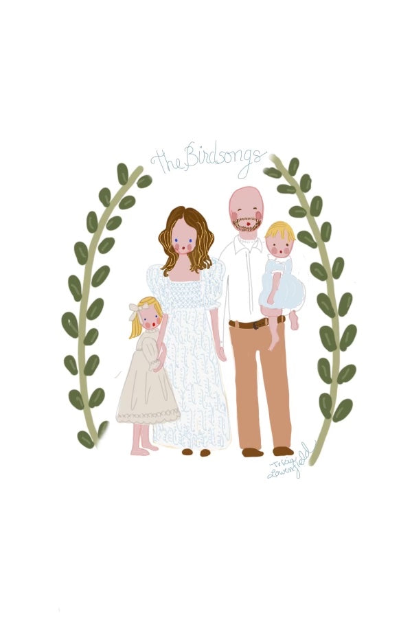 Custom Family Portrait - Premium  from Tricia Lowenfield Design 