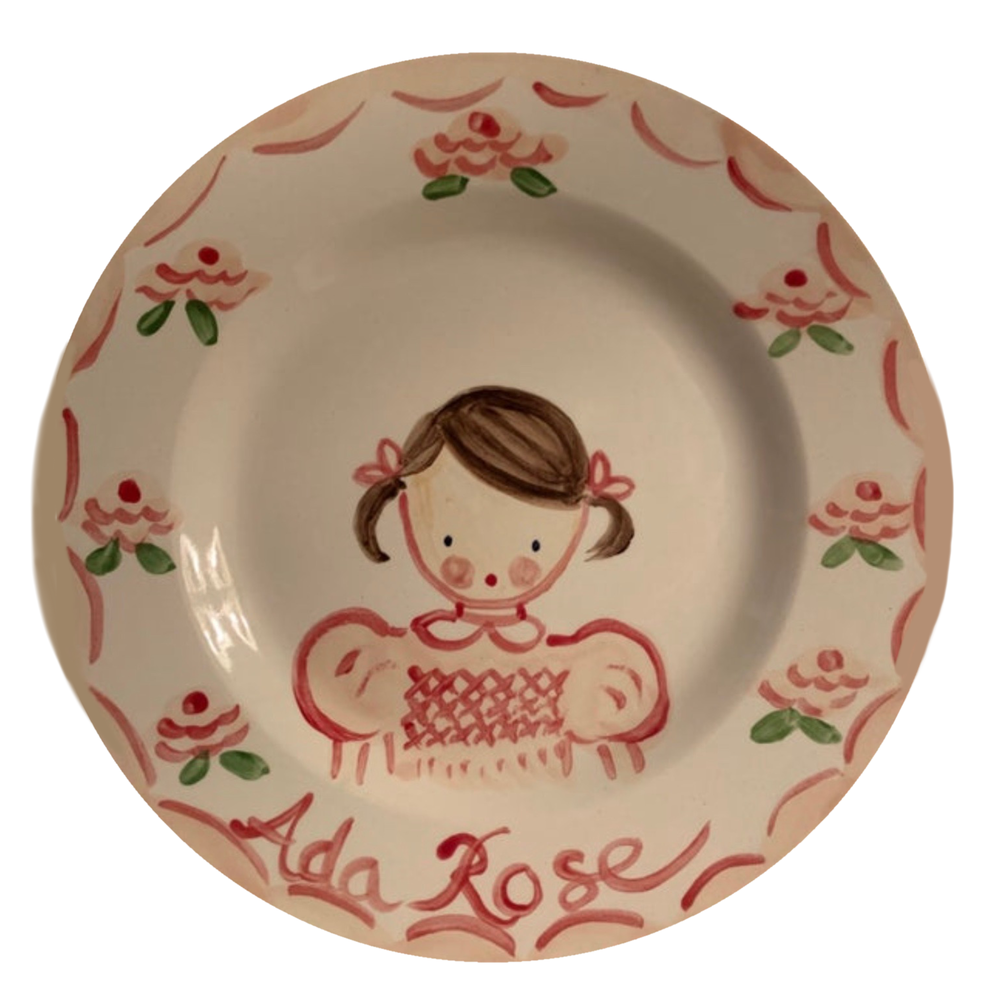 Simple Girl's Plate - Tricia Lowenfield Design