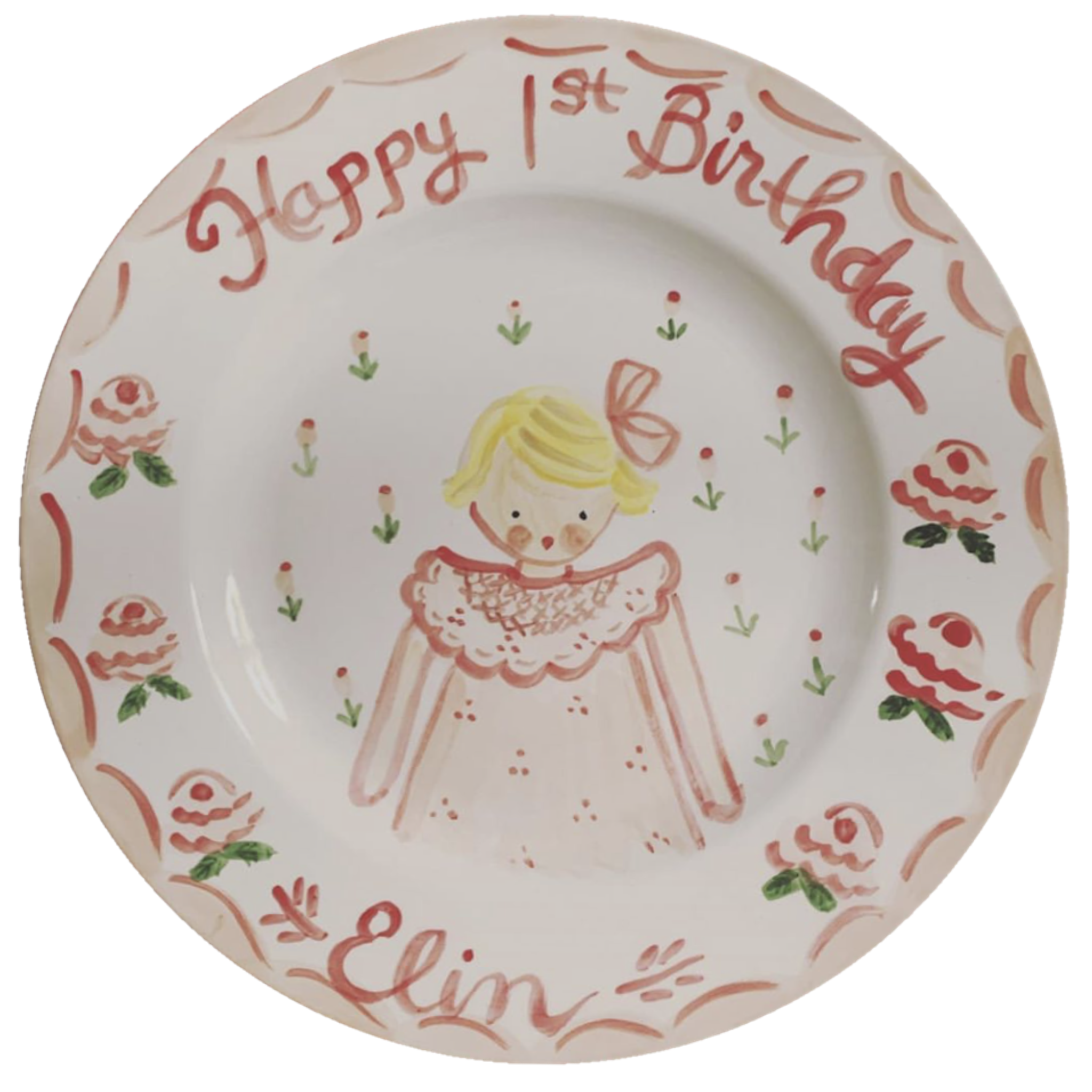 First Birthday Plate - Tricia Lowenfield Design