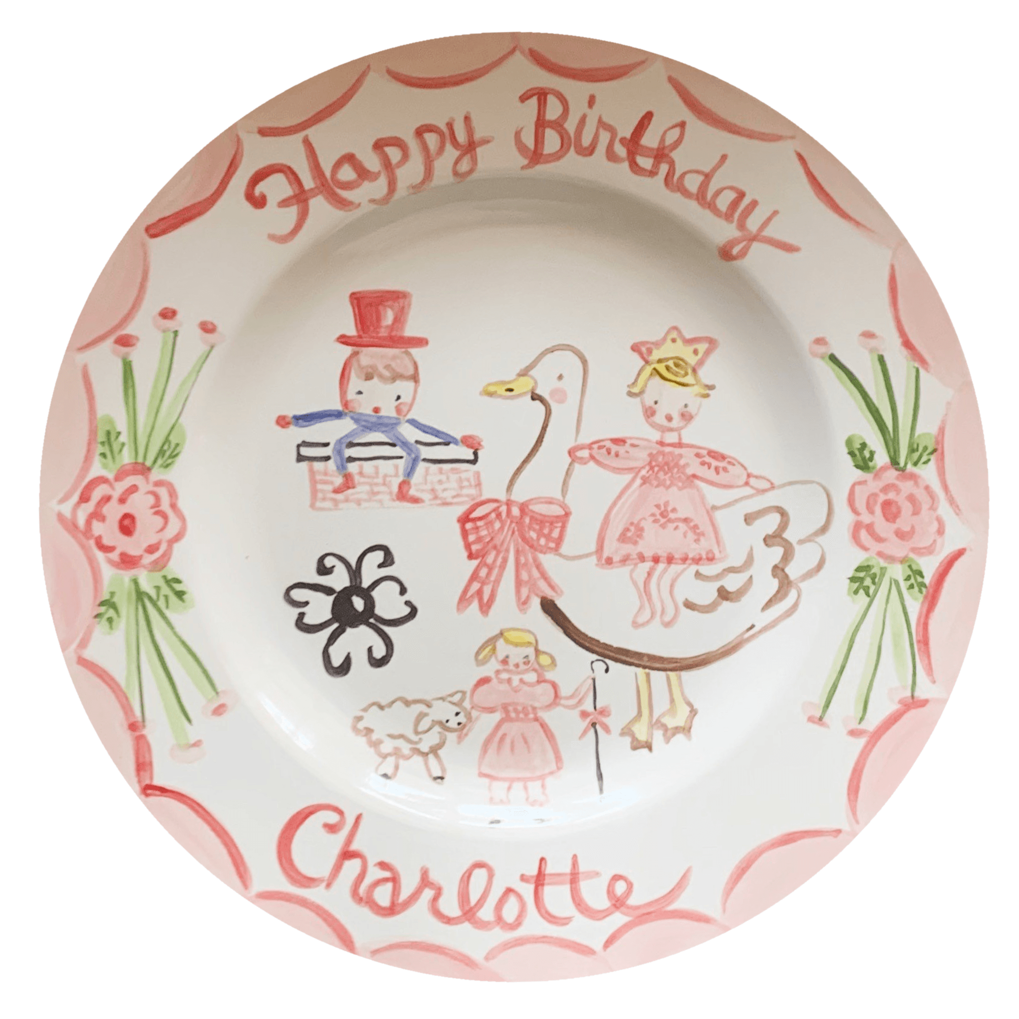 Nursery Rhymes Birthday Plate - Premium  from Tricia Lowenfield Shop 