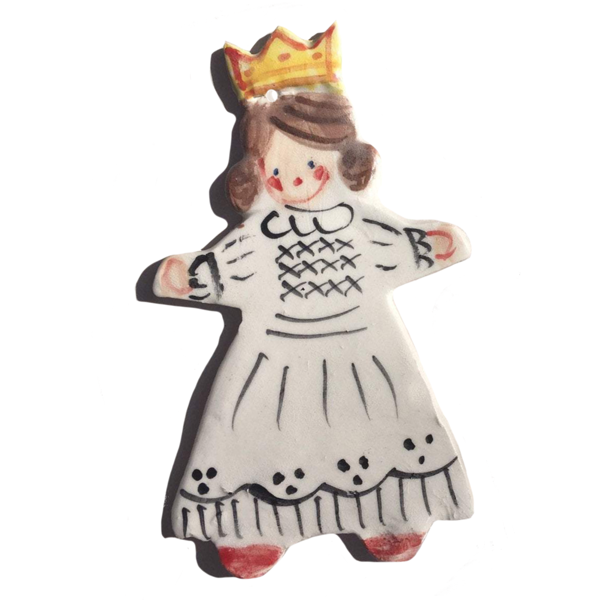 Girl with Crown Ornament - Premium  from Tricia Lowenfield Shop 