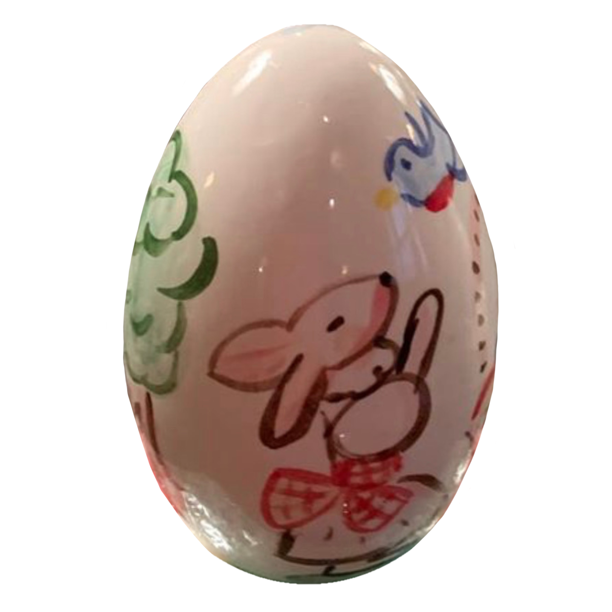 Easter Egg - Bunny and Bluebird - Tricia Lowenfield Design