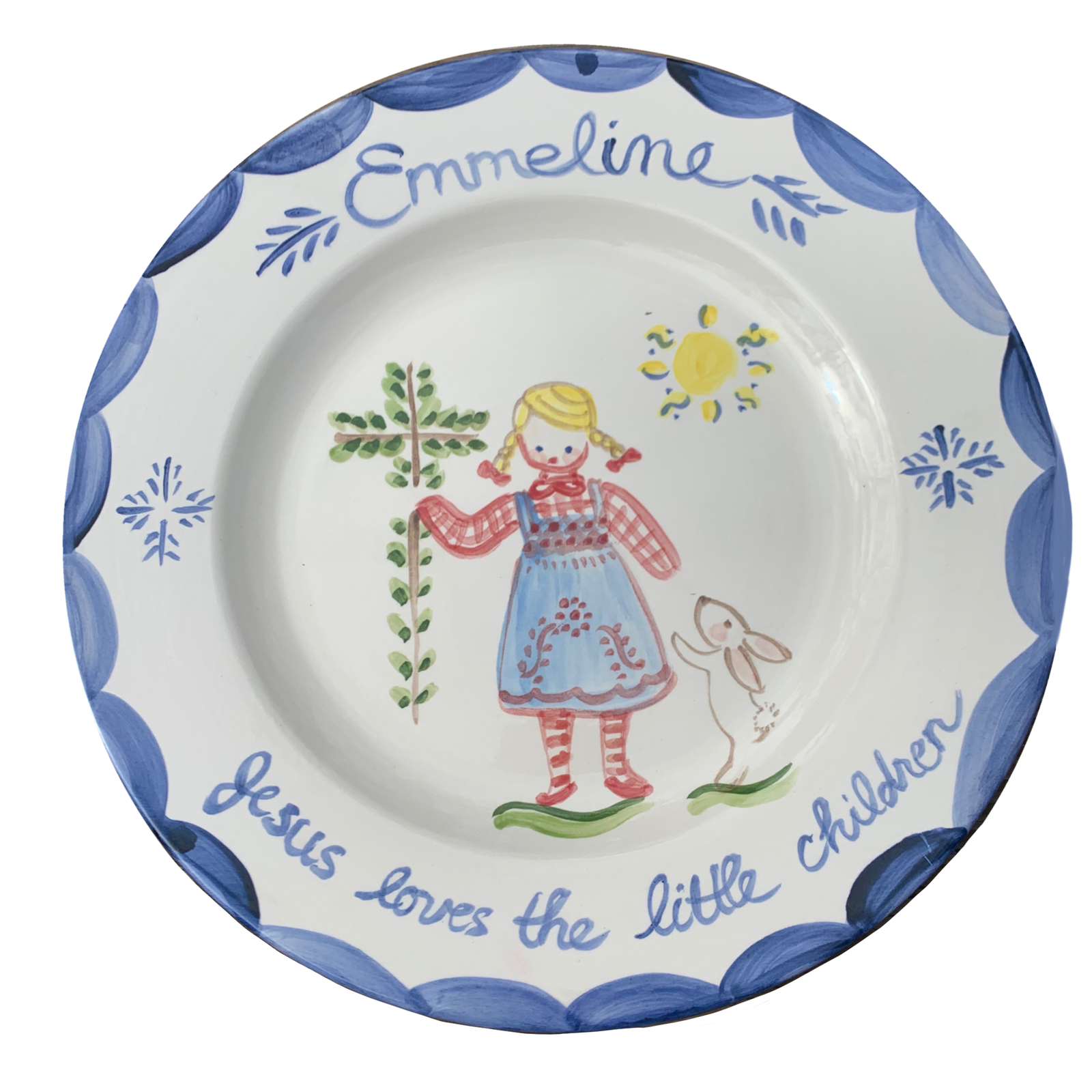 Jesus Loves the Little Children plate