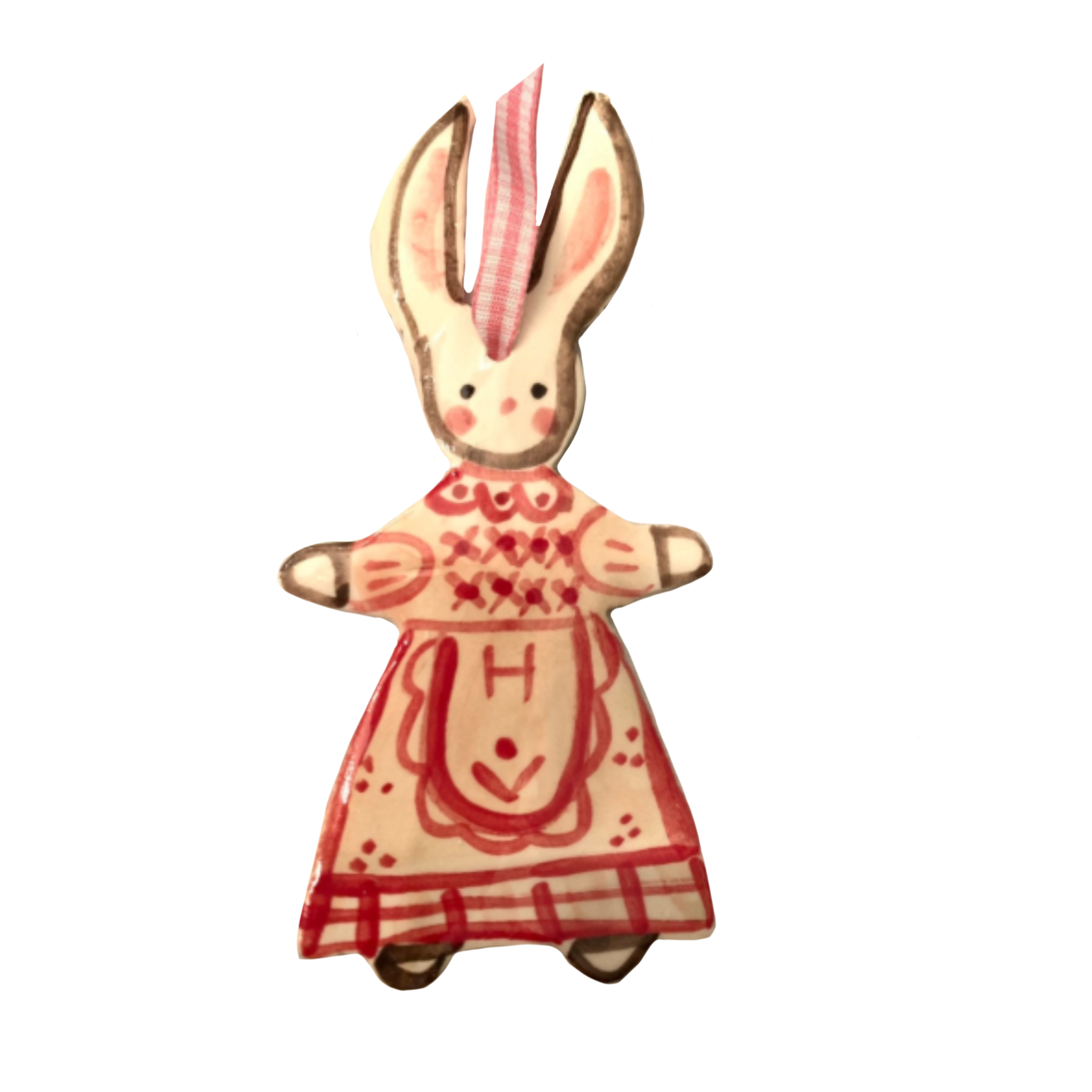 Bunny Girl Ornament - Tricia Lowenfield Design