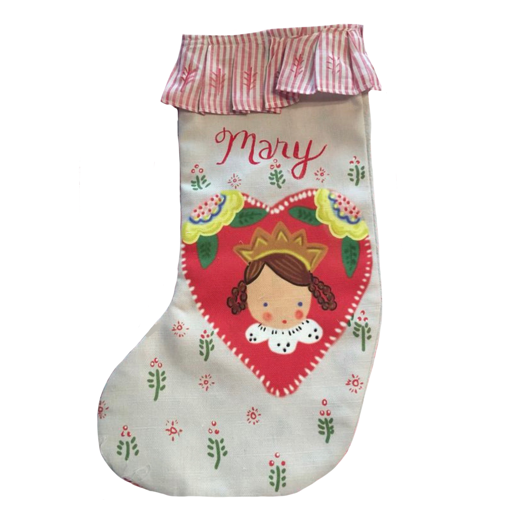 Stocking - Heart Girl - Tricia Lowenfield Design