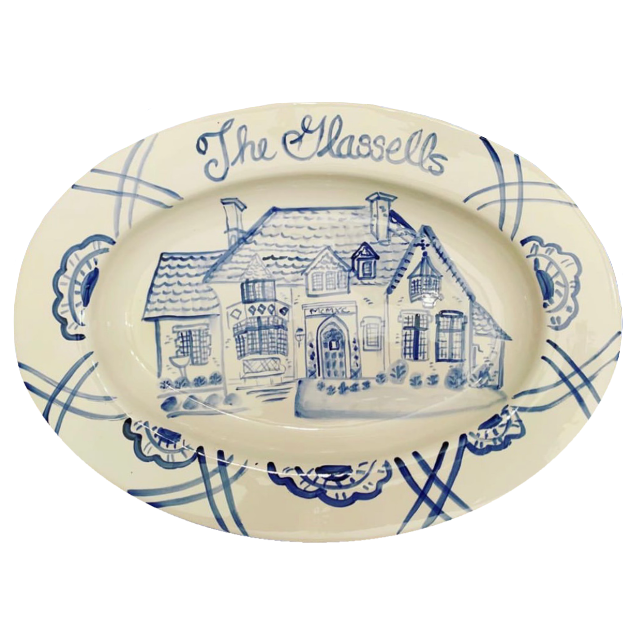 Large Custom Platter - House - Premium Platter from Tricia Lowenfield Design 