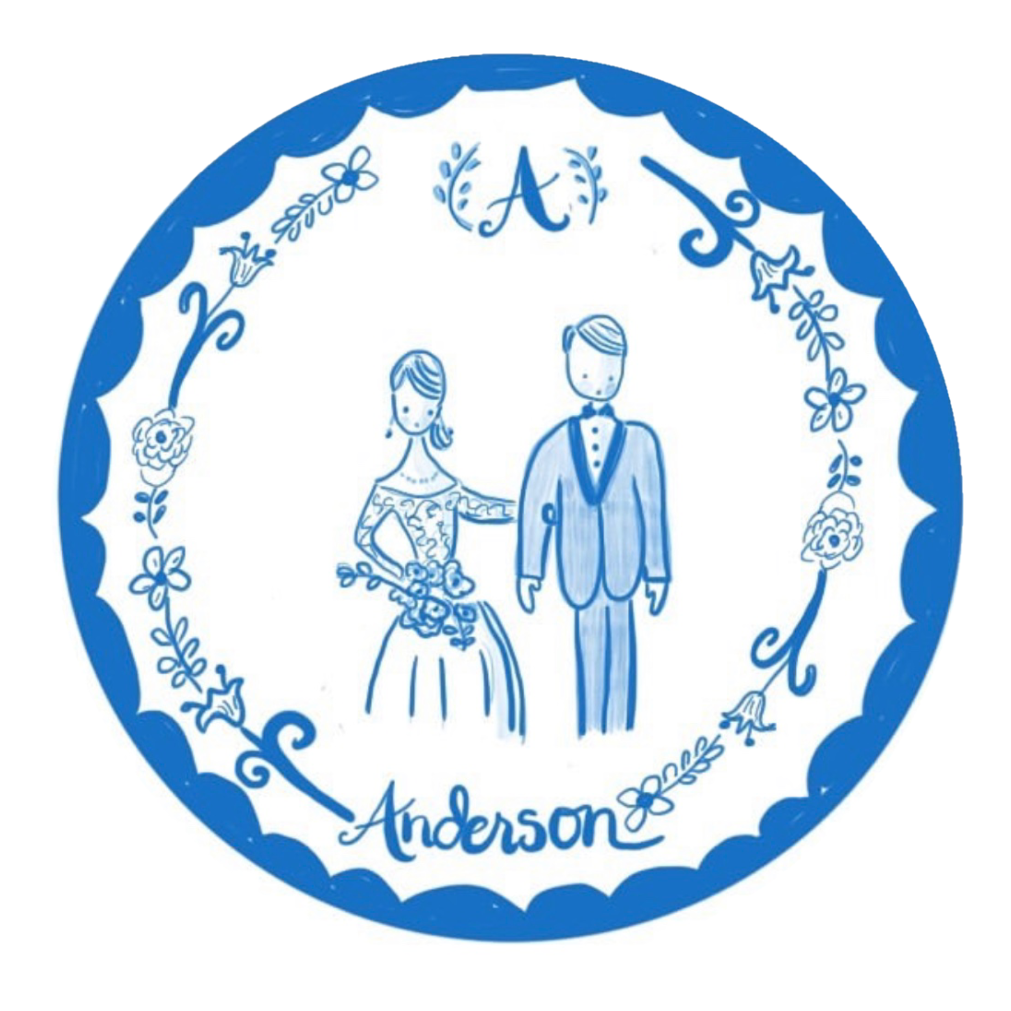 Custom Stickers - Wedding - Tricia Lowenfield Design