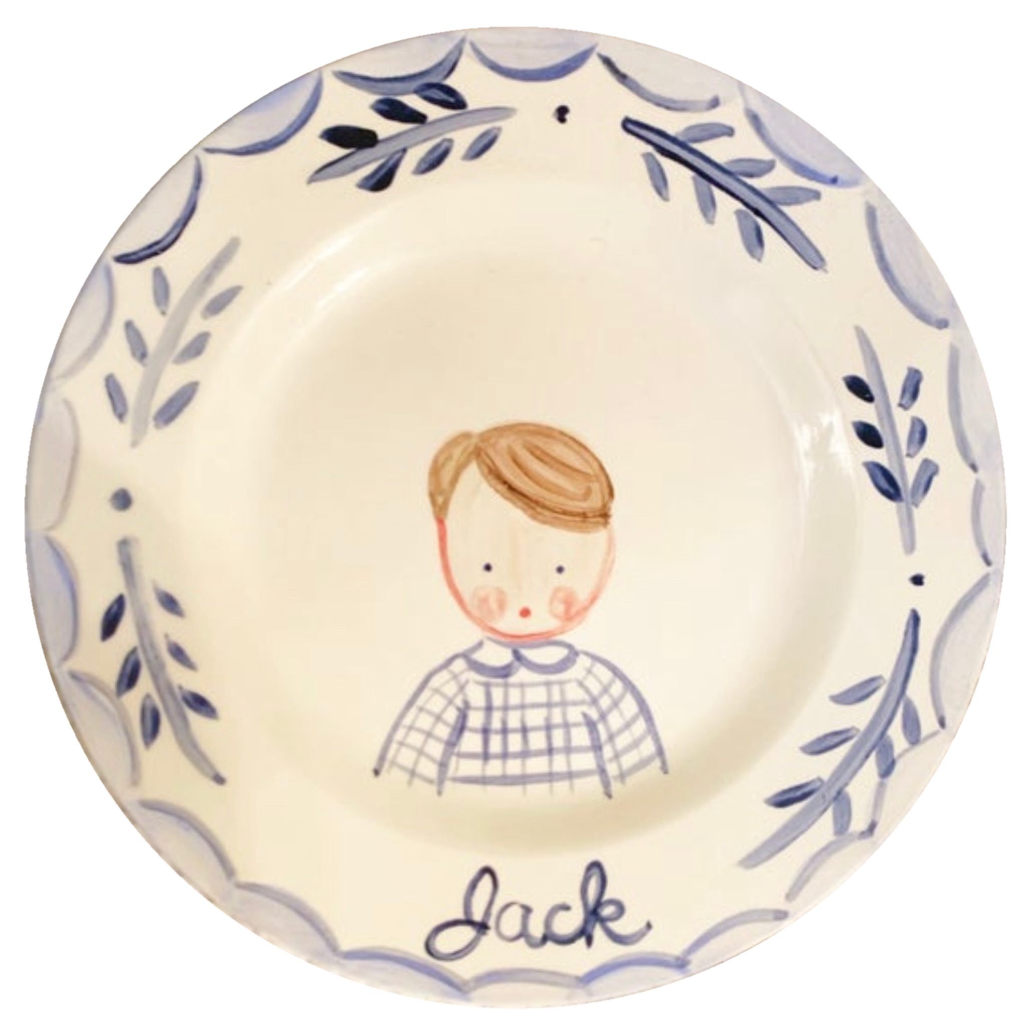 Simple Boy's Plate - Tricia Lowenfield Design