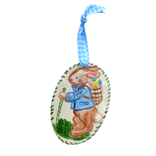 Easter Ornament- Bunny with Basket - Premium  from Tricia Lowenfield Design 