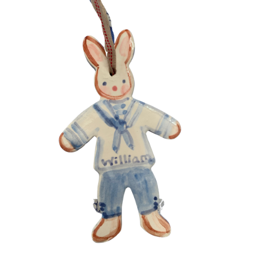 Sailor Boy Bunny Ornament