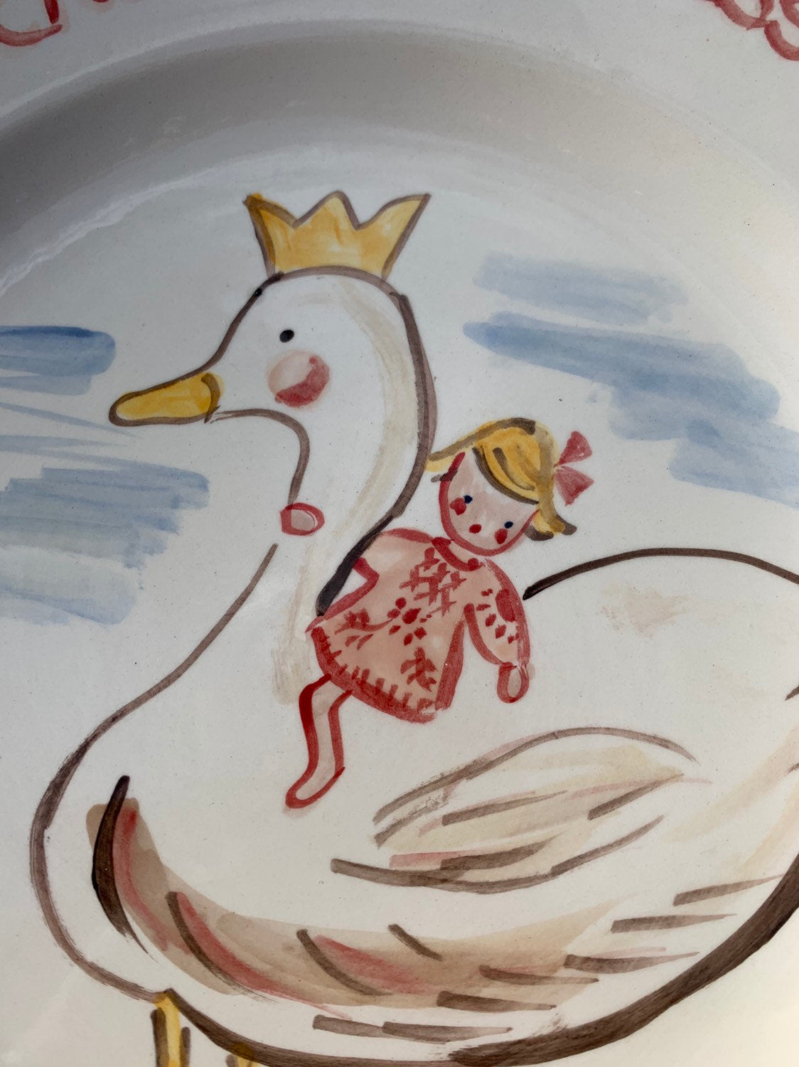 Child's Plate - Goose - Premium  from Tricia Lowenfield Shop 