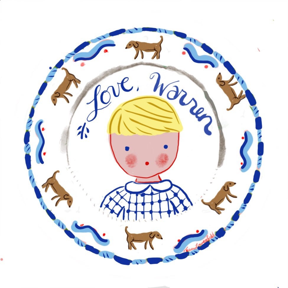 Custom Sticker Gift Tags -Boy - Tricia Lowenfield Design