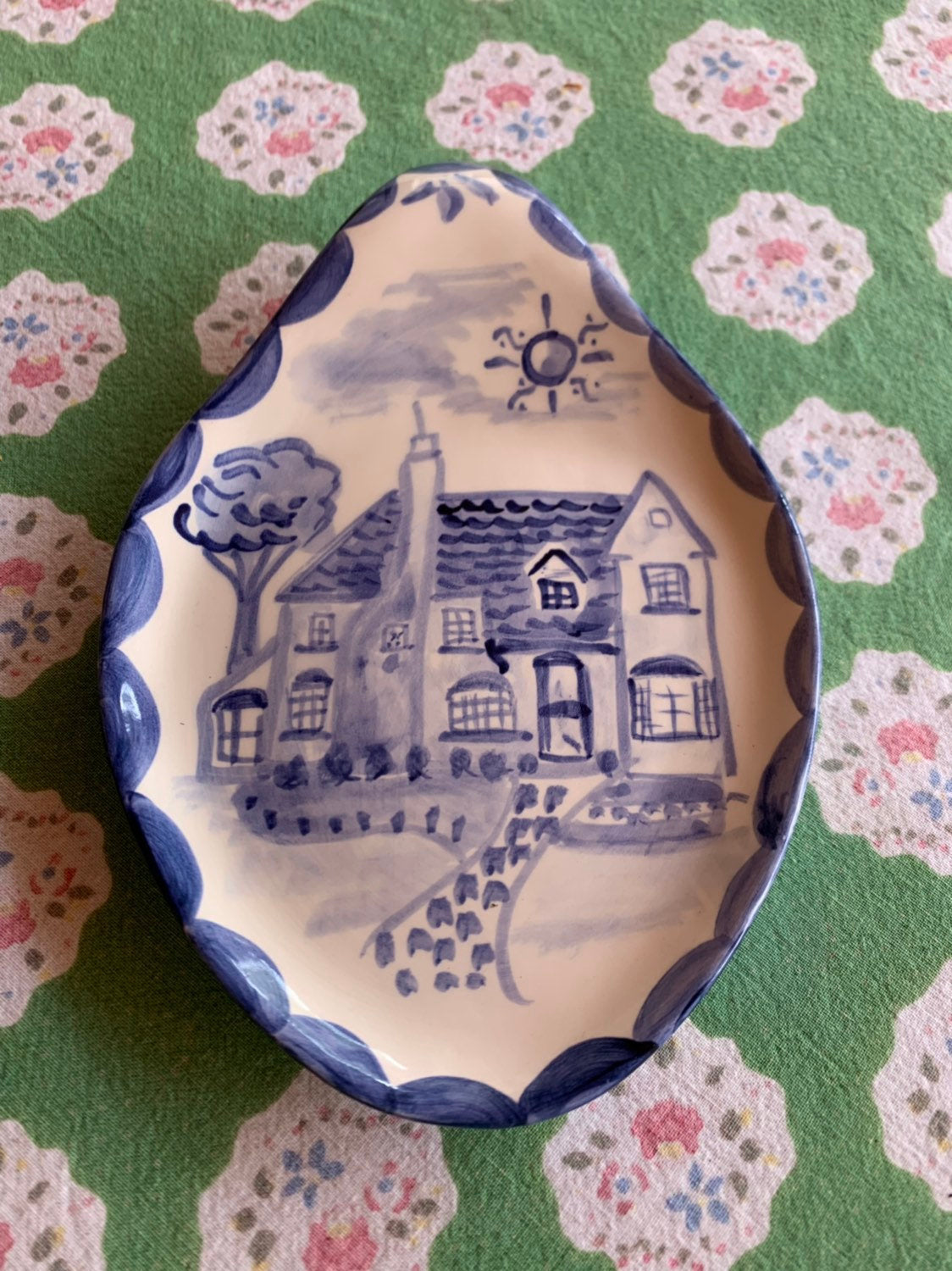 Ceramic Spoonrest - Custom House - Premium  from Tricia Lowenfield Shop 