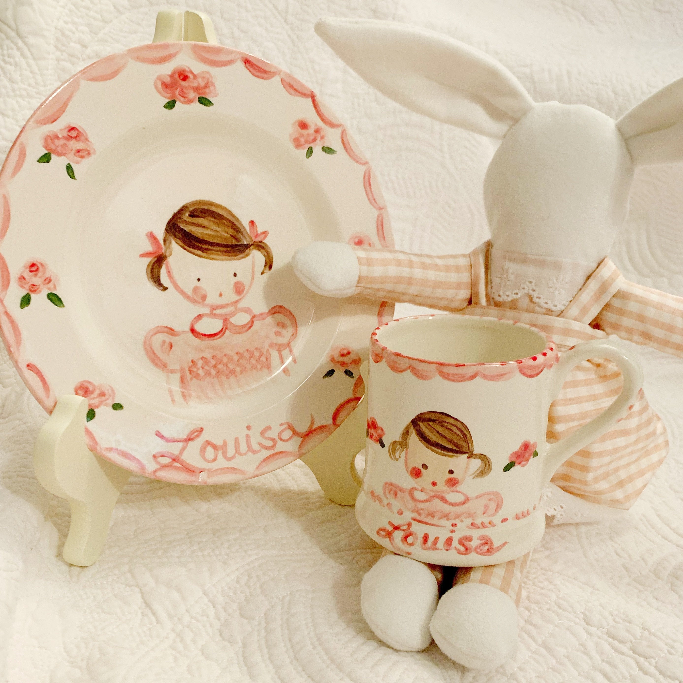 Children's Plate and Bowl Set, Personalized Plate SeT, Custom Children's Cup And Plate