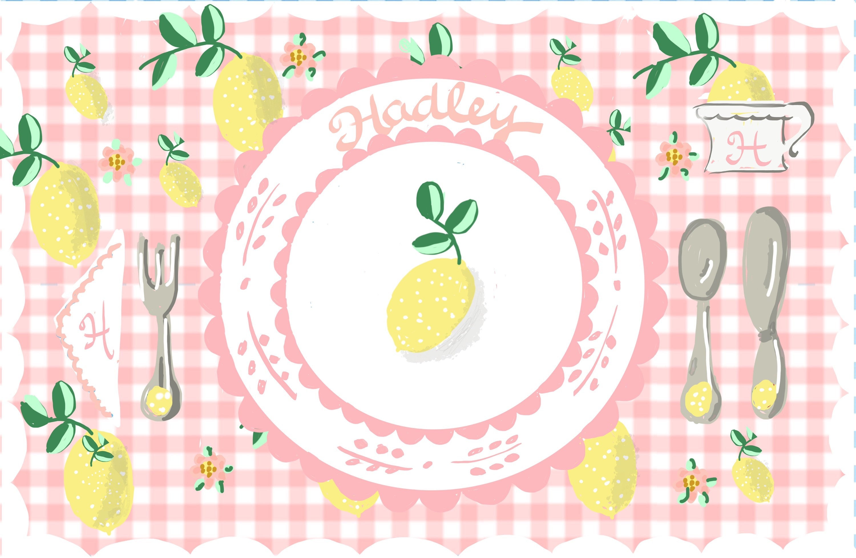 Laminated Placemat - Strawberry - Premium  from Tricia Lowenfield Shop 