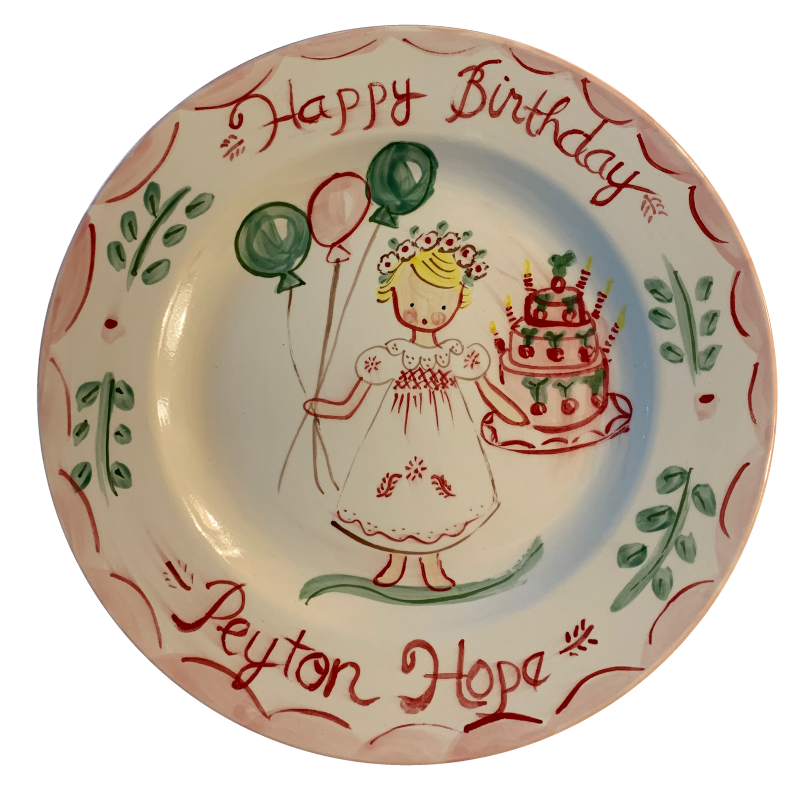 Peyton Birthday Plate
