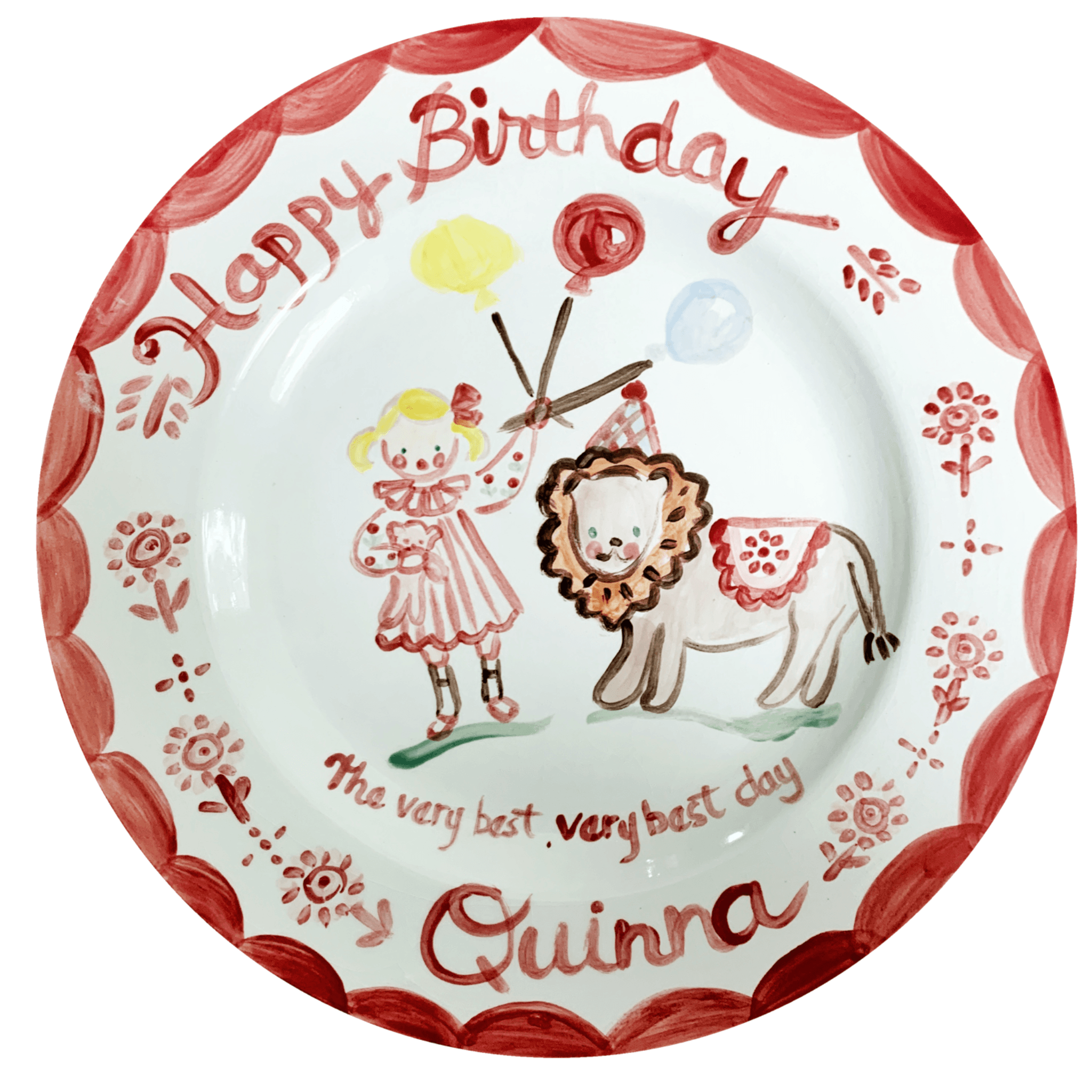 Quinna Birthday Plate - Premium  from Tricia Lowenfield Shop 